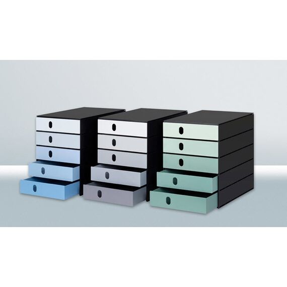 Styro 14-8000.93 Schreibtischablage Polystyrene Schwarz, Blau