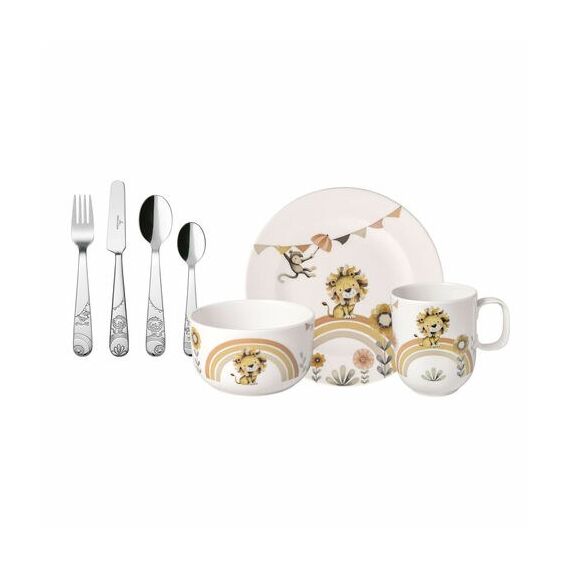 Villeroy & Boch 1486738435 Geschirrset 7 Stück(e) Porzellan Mehrfarbig, Weiß, Farbe: Mehrfarbig, Weiß