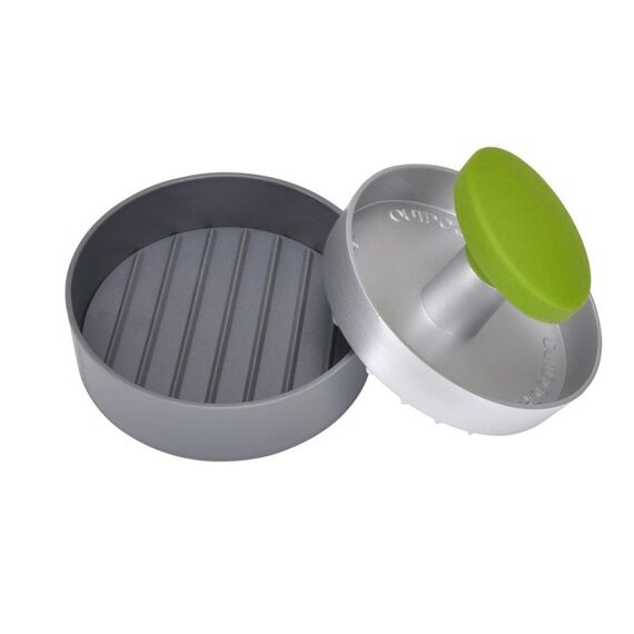 OUTDOORCHEF 14.491.32 Hamburger-Presse Aluminium, Grün Aluminium, Kunststoff