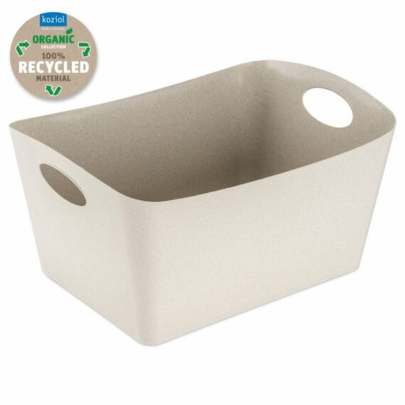 koziol BOXXX L Aufbewahrungsbox Rechteckig Zellulose, Recycelbarer Kunststoff Sand