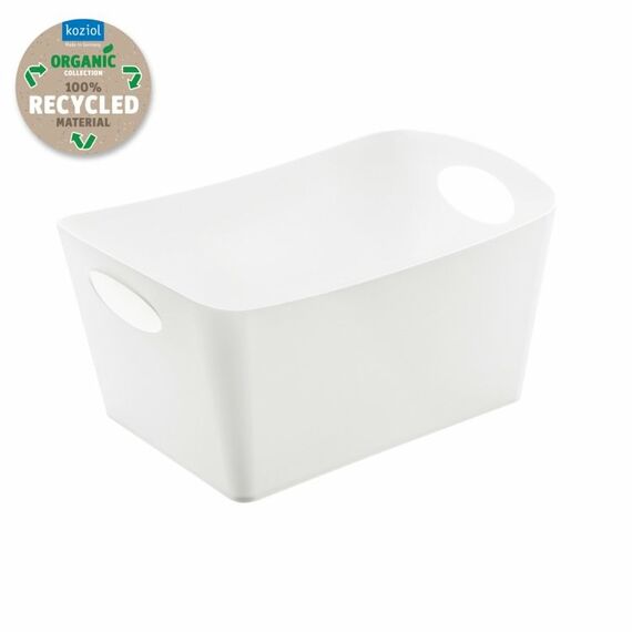 koziol BOXXX M Aufbewahrungsbox Rechteckig Recycelbarer Kunststoff Weiß, Farbe: Weiß
