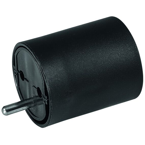 Steffen 1409563 N1 Netzstecker-Adapter T12 Typ E/F hybrid Schwarz