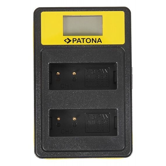 PATONA 141655 Akkuladegerät Batterie für Digitalkamera USB