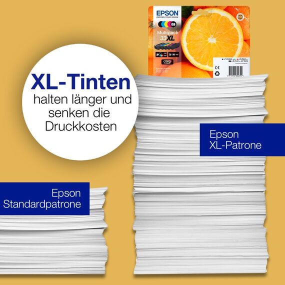 Epson Oranges 33 Orange Claria Premium Single Black Tinte, 4 image