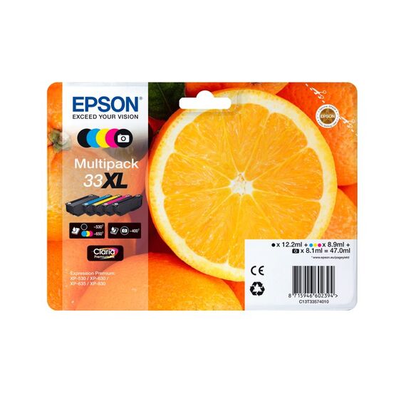 Epson Oranges 33 Orange Claria Premium Single Yellow Tinte