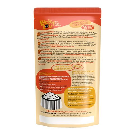 Lucky Lou 014370 Katzen-Dosenfutter 125 g