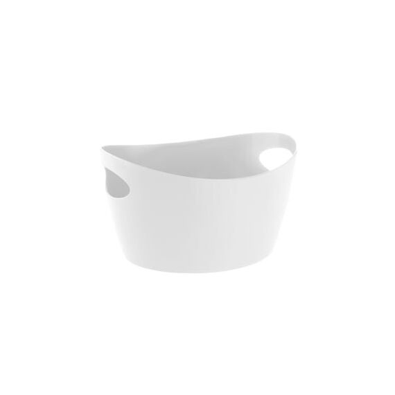 koziol Bottichelli L Wäschekorb 15 l Oval Weiß, Farbe: Weiß