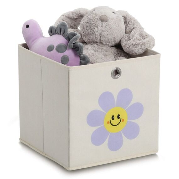 Zeller Present 14498 Aufbewahrungsbox Quadratisch Fleece Cremefarben, 2 image