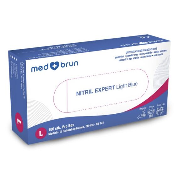 MedBrun Nitril Expert Light Blue