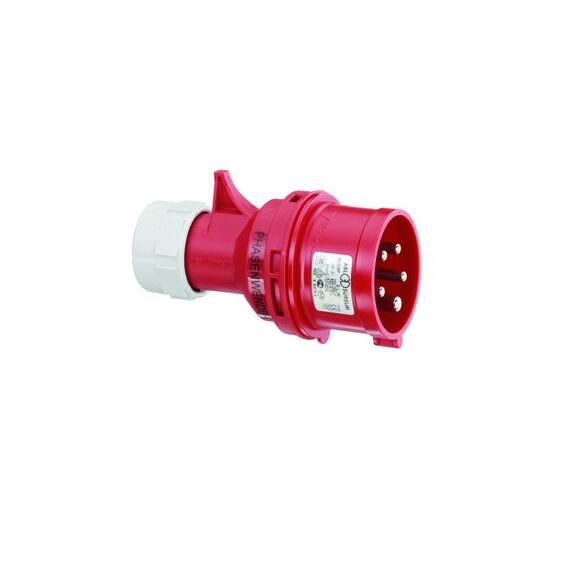 Steffen 15 S05201 Elektrischer Netzstecker Rot, Weiß