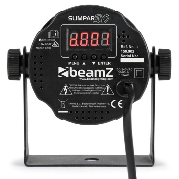 BeamZ SlimPar 30 Disco Laserprojektor Schwarz