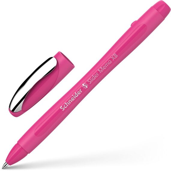 Schneider AG Slider Memo XB Blau Stick-Kugelschreiber Extradick 1 Stück(e), Farbe: Pink