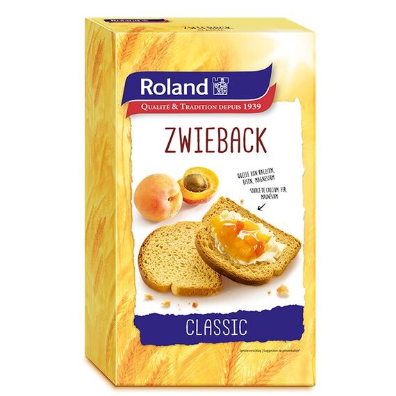 Roland Foods Zwieback Classic Knäckebrot