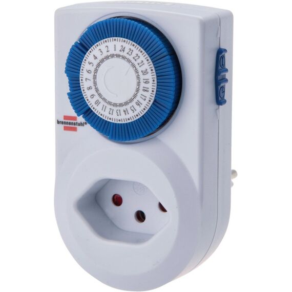 Brennenstuhl 1506162 Elektrischer Timer Blau, Weiß Täglicher Timer