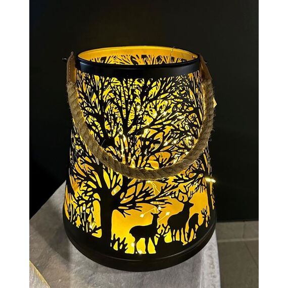 dameco 15077 Kerzenständer Metall Schwarz, Gold, 3 image