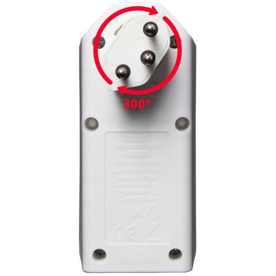 Brennenstuhl cleverLINE Abzweigstecker 3-fach weiss, drehbar bis 300° ohne Aufhänger, 4 image