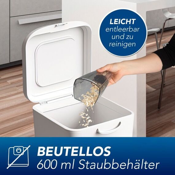 CLEANmaxx YF131B Handstaubsauger Grau, Violett Beutellos, 5 image