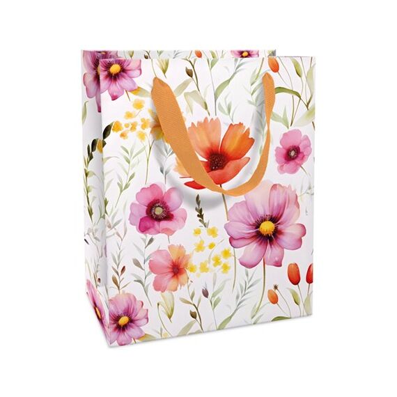 Braun + Company Geschenktasche Blumen , 12 x 15 x 6cm