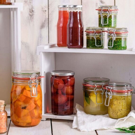 Dr. Oetker 1553 Glas Zylinder Transparent, Rot, 3 image