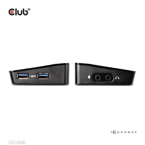 CLUB3D CSV-3103D The Club 3D Universal USB 3.1 Gen 1 UHD 4K Docking station DisplayLink™, 5 image