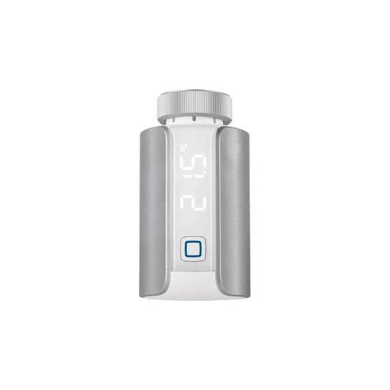Homematic IP Heizkörperthermostat Evo, silb drei Heizprofile, 6 Heizphasen pro Tag