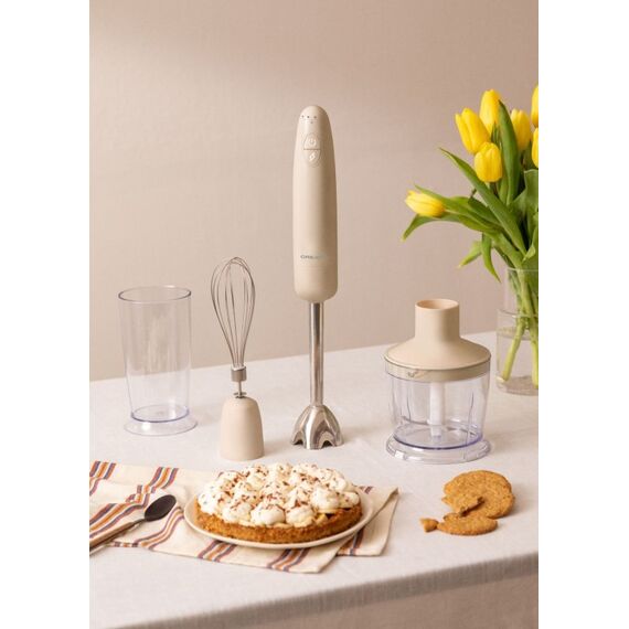CREATE Fullmix Retro 0,5 l Tragbarer Mixer 1000 W Sand, Farbe: Sand, Länge: 1,3 m