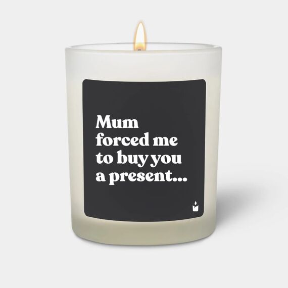 ChattyCandles Mum forced me to buy you a present… Wachskerze Zylinder Bernstein, CEDAR, Honig, Sandelholz Weiß 1 Stück(e)