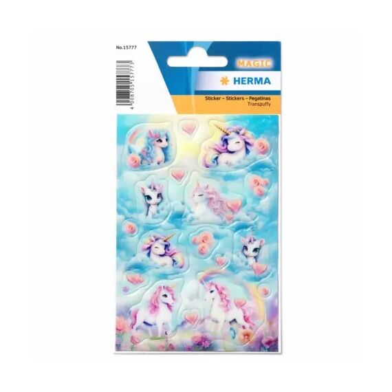 HERMA Sticker Happy Unicorns, Transpuffy, 3 image