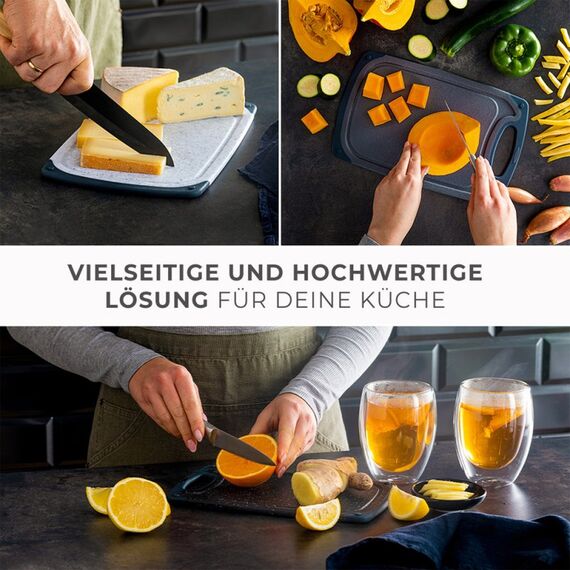Exitoso 15805 Küchen-Schneidebrett Rechteckig Kunststoff Grau, Marmorfarbe, 5 image