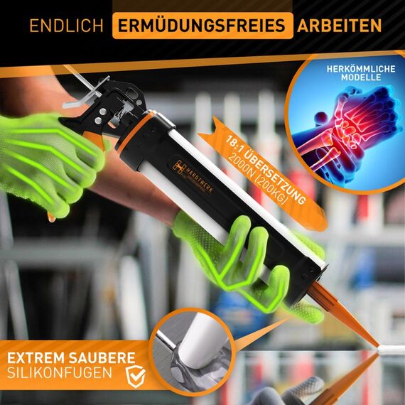 HARDTWERK 15877 Dichtstoffpistole Patronenkartuschenpresse, 3 image