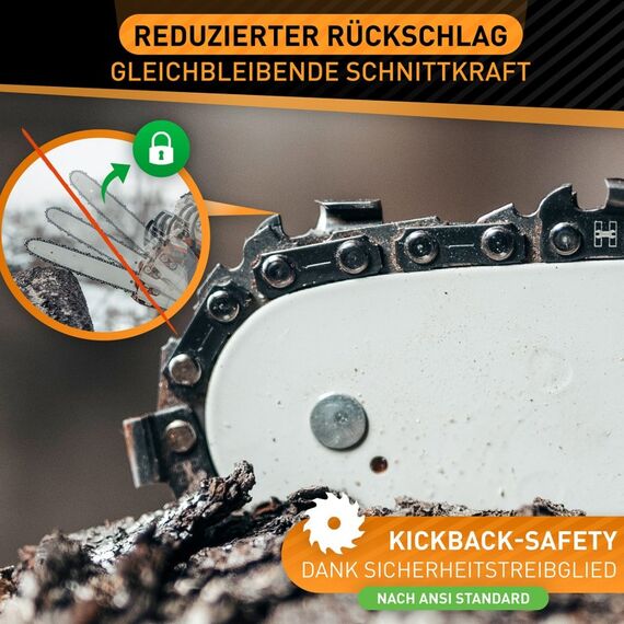 HARDTWERK 15879 Ersatzsägekette Halbmeißel 76,2 / 8 mm (3 / 8"), 6 image