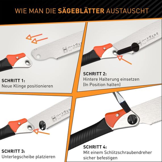 HARDTWERK 15885 Zubehör für Handsägen Ersatzmesser Feinsäge, 4 image