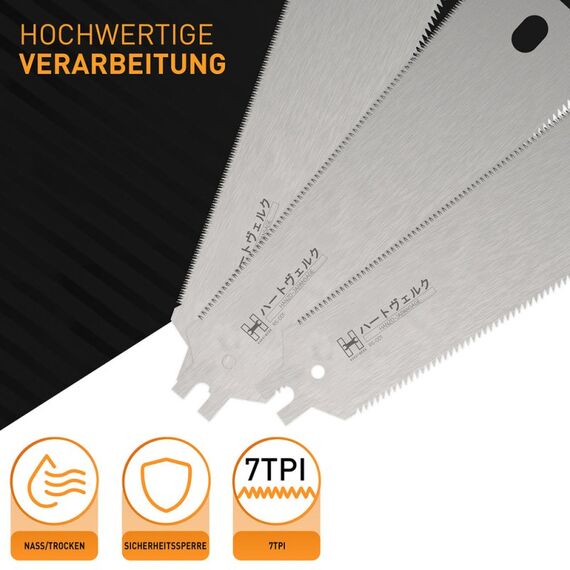 HARDTWERK 15887 Zubehör für Handsägen Ersatzmesser Feinsäge, 3 image