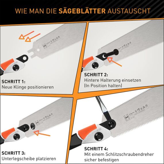 HARDTWERK 15887 Zubehör für Handsägen Ersatzmesser Feinsäge, 5 image