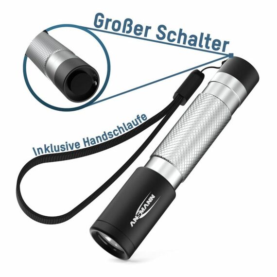 Ansmann 1600-0426 Taschenlampe Schwarz, Silber LED, 11 image