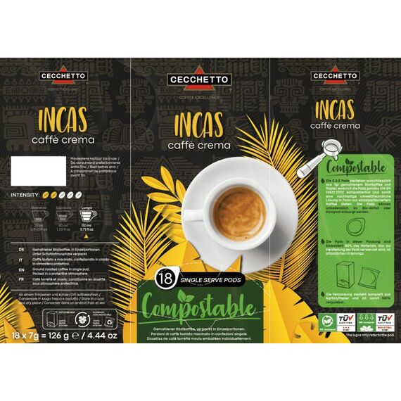CECCHETTO 160009512 Kaffeekapsel & Kaffeepad Medium geröstet 18 Stück(e), 2 image