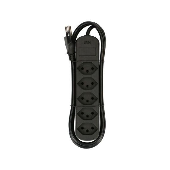 Max Hauri AG 160263 Verlängerungskabel 1,5 m 5 AC-Ausgänge Schwarz