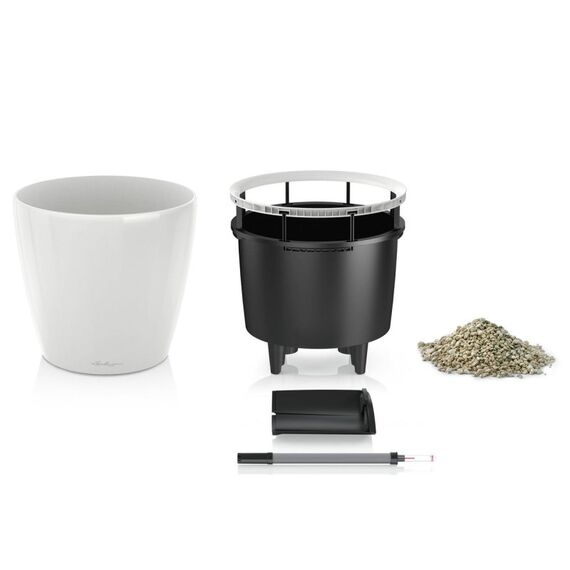 LECHUZA Classico LS 21 Drinnen Topfpflanzer Freistehend Polypropylen (PP) Schwarz, Farbe: Schwarz
