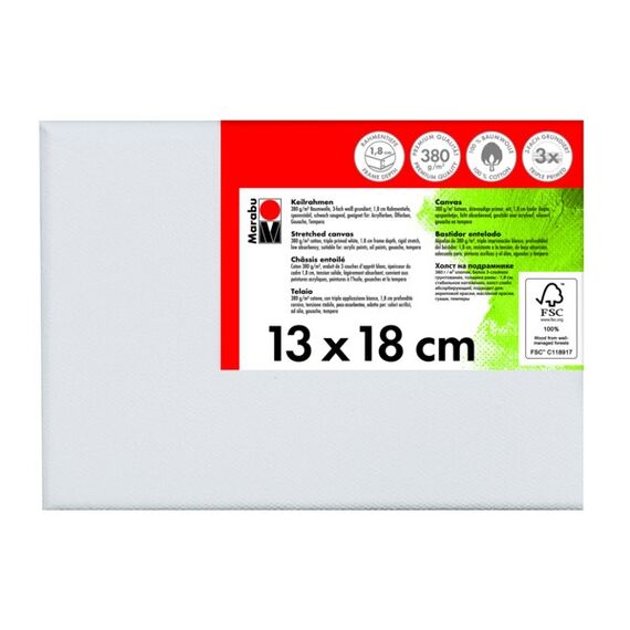 Marabu 1616000000130 Leinwand Lackierung Vorgestreckte Leinwand
