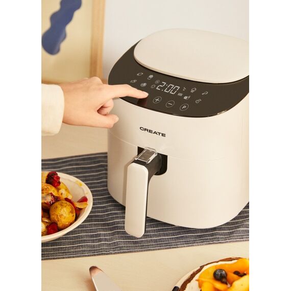 CREATE Pro Compact Einzelbild 3,5 l Eigenständig 1300 W Heißluftfritteuse Weiß, Farbe: Weiß, 2 image