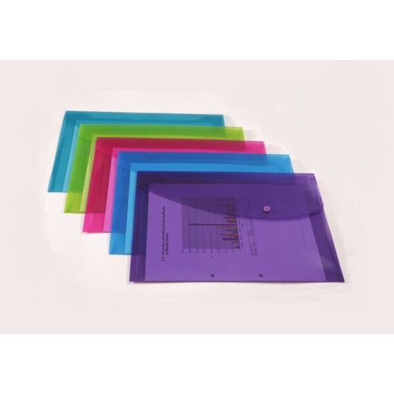 Rapesco 1678 Sammelmappe Polypropylen (PP) Mehrfarbig, Transparent A4, 3 image