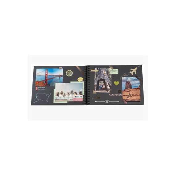 Exacompta Set Scrapbooking Mit Fotoalbum 32x22 Cm, Scrap Addict - Schwarz, 10 image