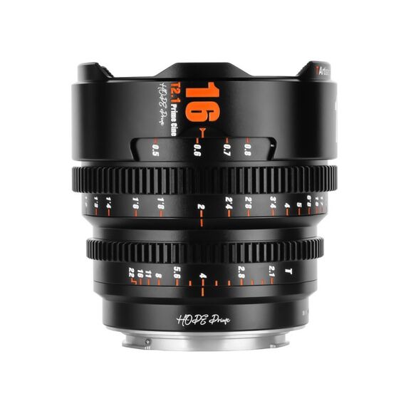 7Artisans HOPE Prime S35 16mm T2.1 MILC Kinoobjektiv Schwarz