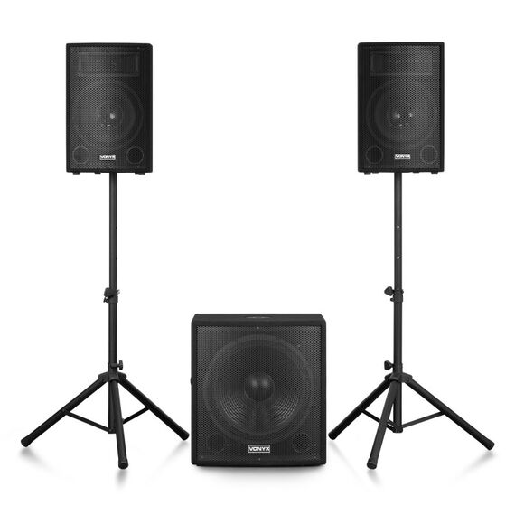 Vonyx VX1218BT - Box 1/2 Lautsprecherset Schwarz 2.1 Kanäle Bluetooth, 2 image