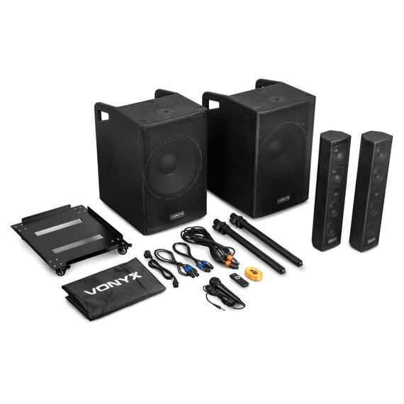 Vonyx VX1080BT - Box 1/2 Lautsprecherset Schwarz Bluetooth, 6 image