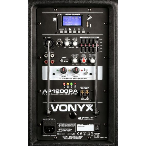 Vonyx AP1200PA 600 W Schwarz, 6 image