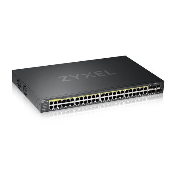 Zyxel GS2220-50HP Managed L2 Gigabit Ethernet (10/100/1000) Power over Ethernet (PoE) Schwarz