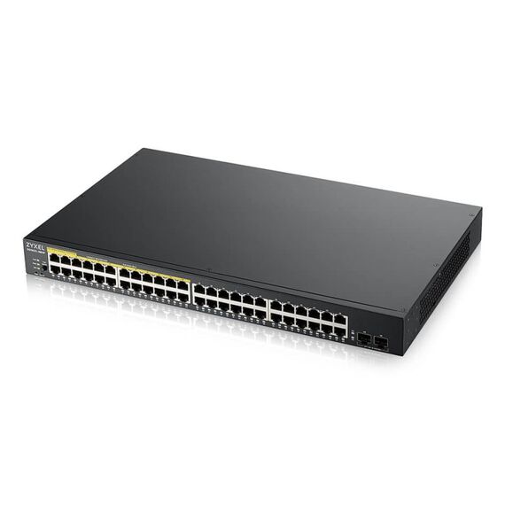 Zyxel GS1900-48HPv2 Managed L2 Gigabit Ethernet (10/100/1000) Power over Ethernet (PoE) Schwarz, 2 image