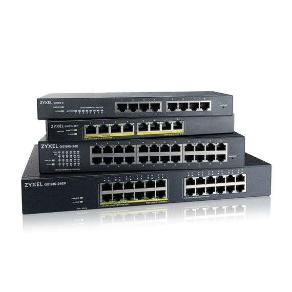 Zyxel GS1915-24EP Managed L2 Gigabit Ethernet (10/100/1000) Power over Ethernet (PoE) 1U Schwarz, 2 image