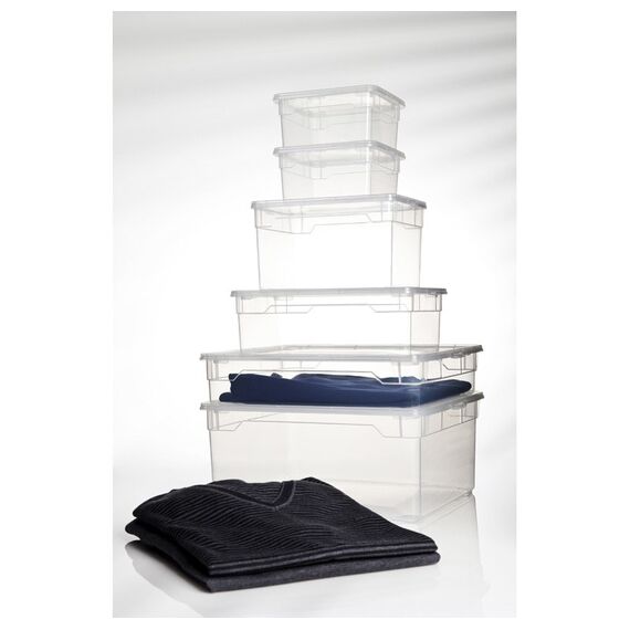 Rotho 1708100096 Aufbewahrungsbox Ablageschale Rechteckig Kunststoff Transparent, 4 image